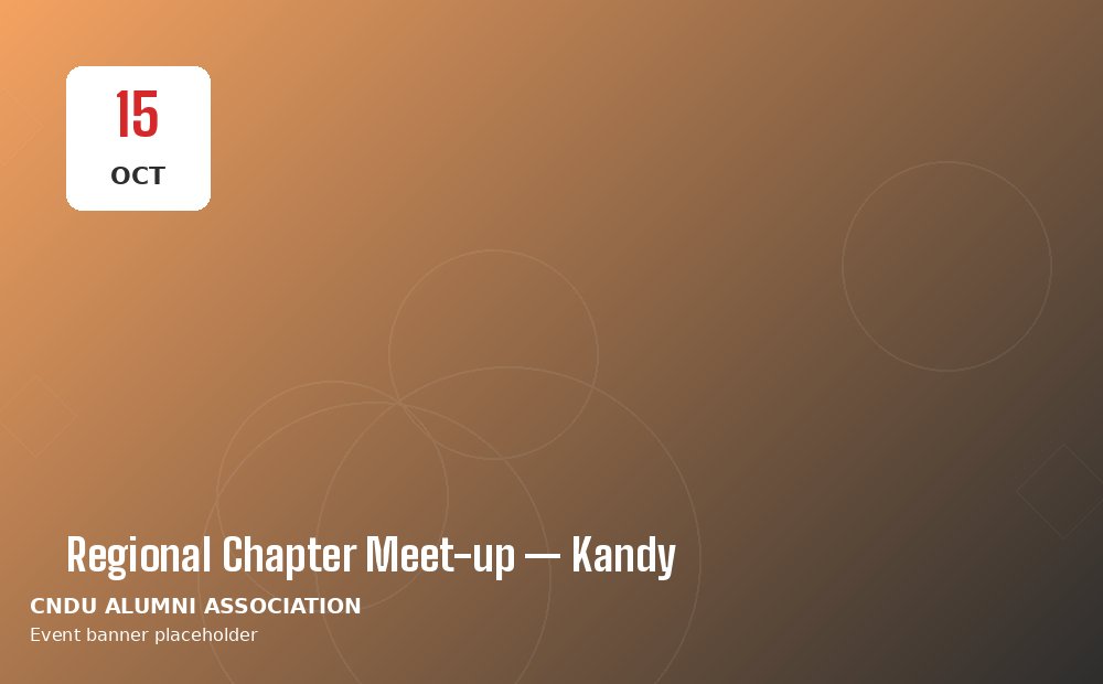 Regional Chapter Meet-up — Kandy